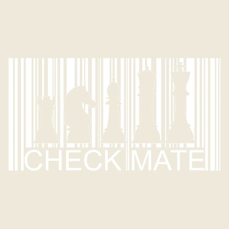 Stylish chess barcode design for chess fans