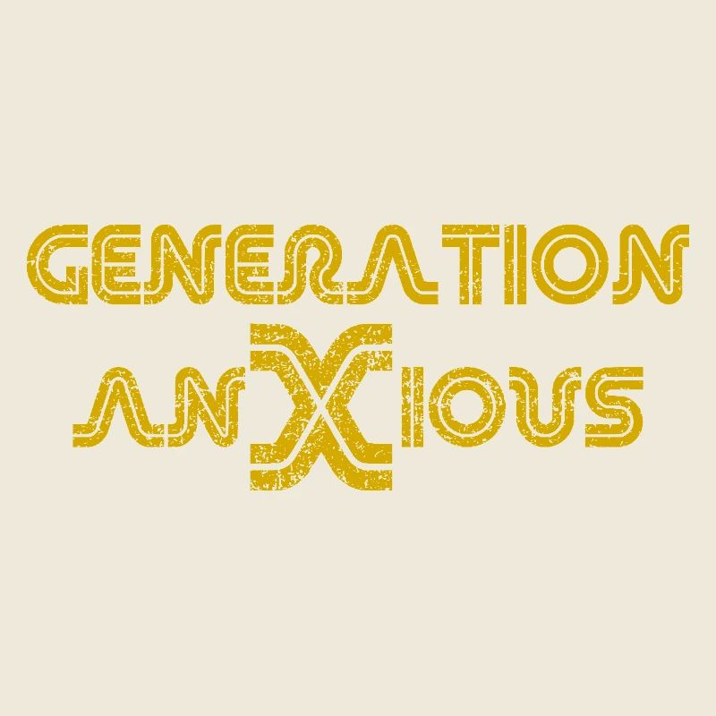 Lustige Generation Ängstlich Sarkasmus Humor Textdesign