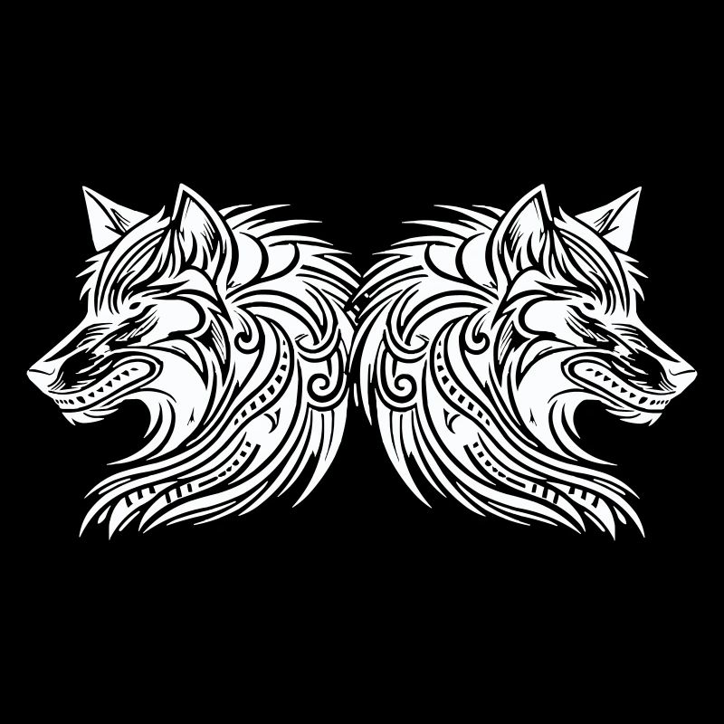 wolf tribal wölfe