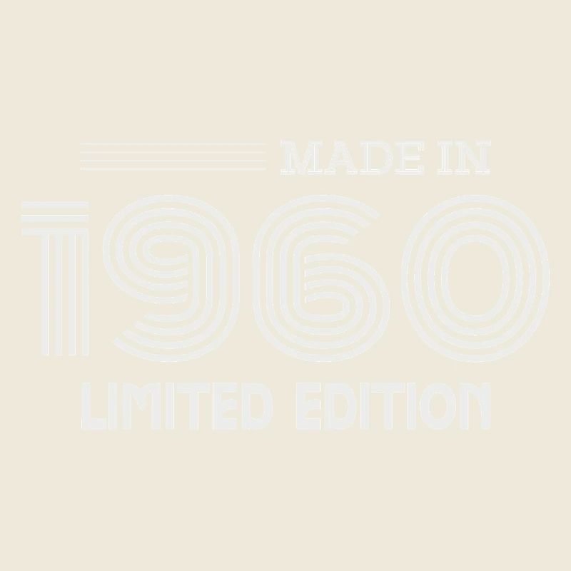 1960 Geburtstagsgeschenkidee 1960