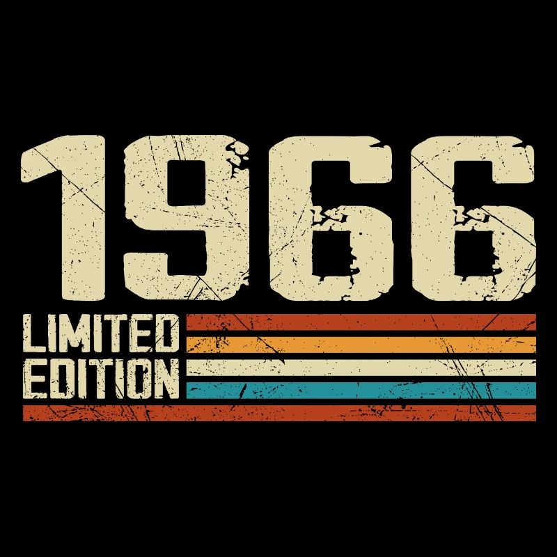 Vintage 1966 Anniversaire Rétro - Né en 1966