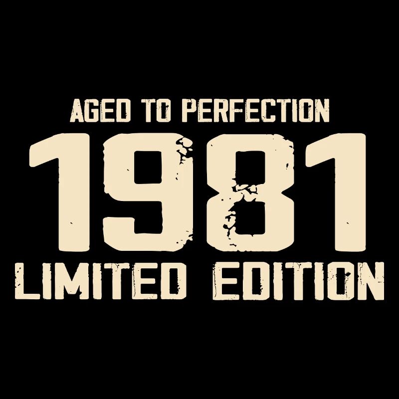 1981 Edition limitée 1981 Anniversaire 1981 Rétro