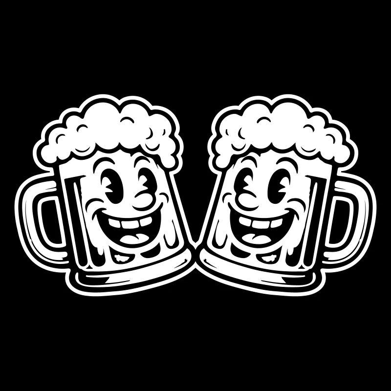 Bierglas Lustig Bier Comic