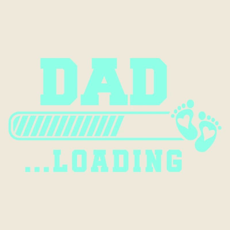 Father-loading with hearts and footprints
