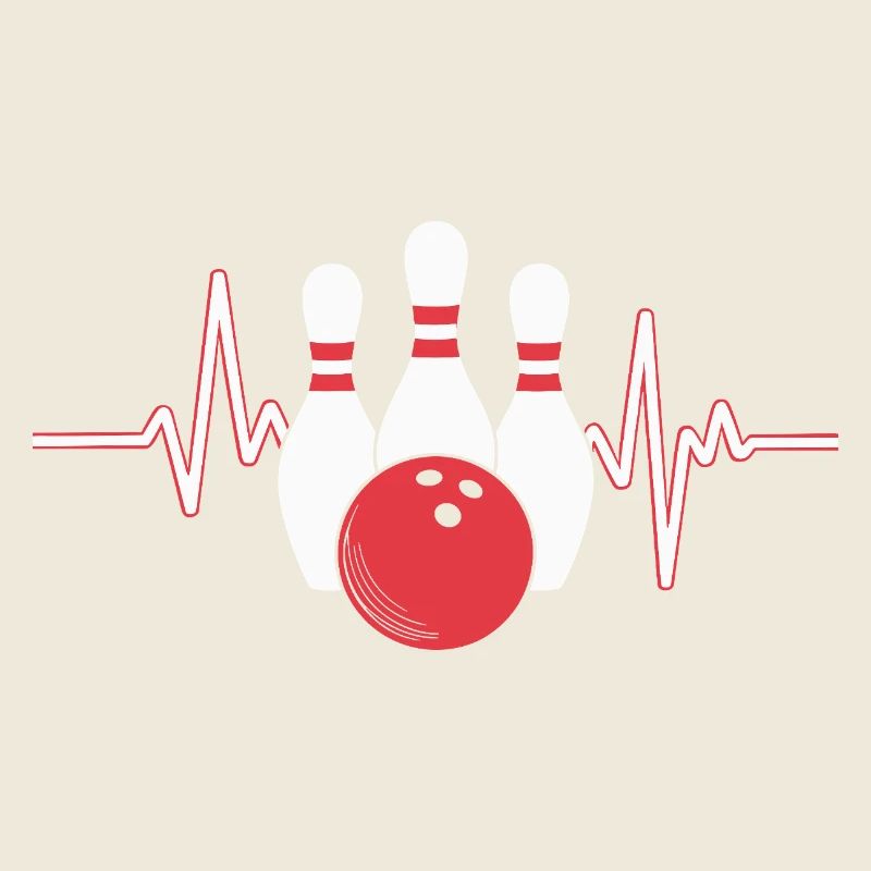 Conception de battement de cœur de bowling