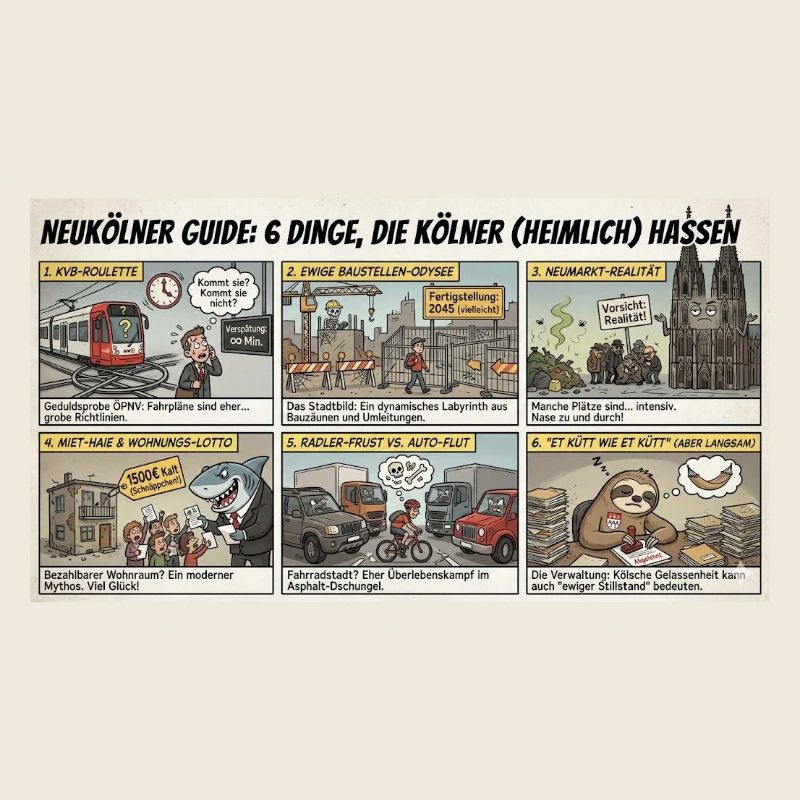 Kölner Guide: 6 Dinge Die Kölner nicht mögen