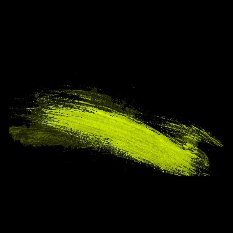 Neon Lime Pinselstrich