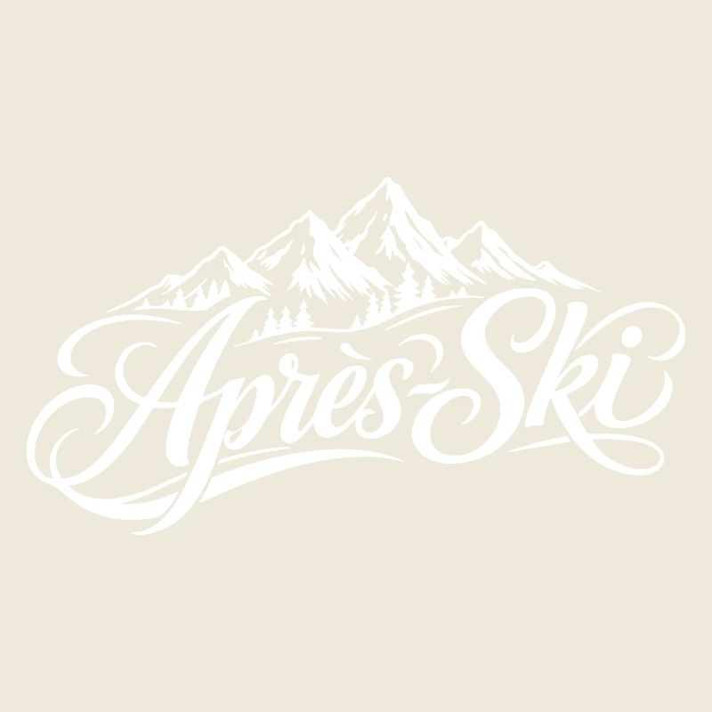 Après-ski lettering