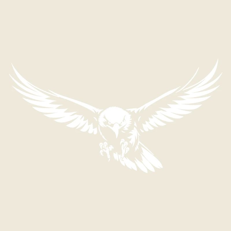 Attacking eagle in flight