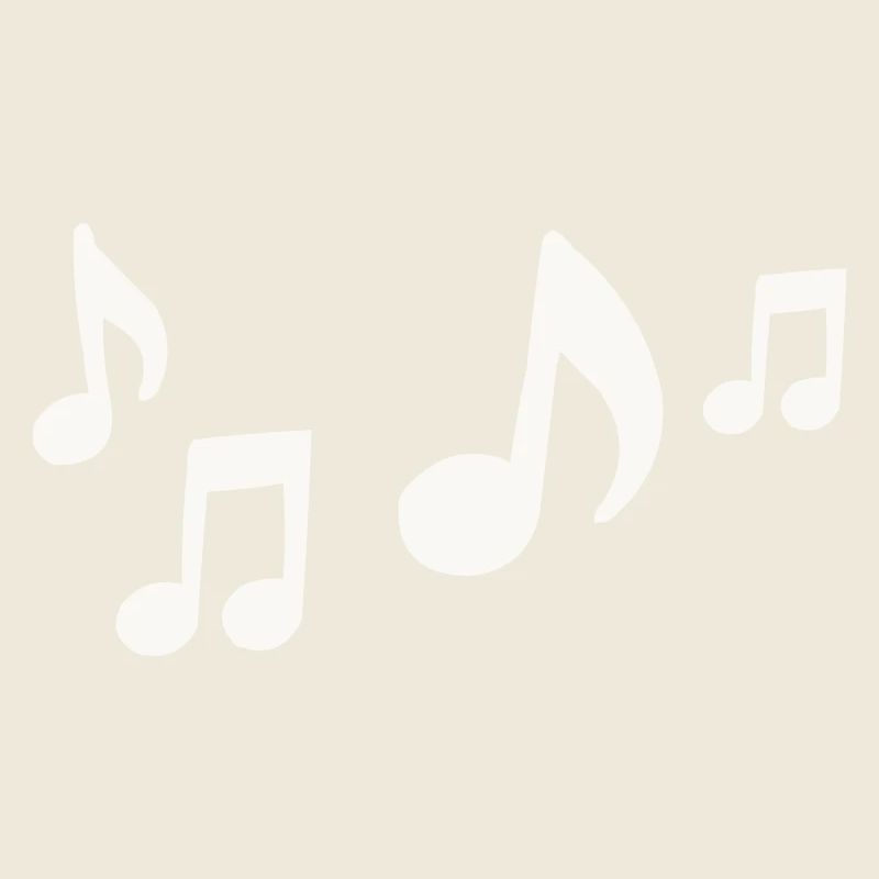 Flow of notes silhouette