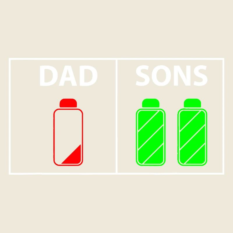 Dad vs Sons Neon Bottles