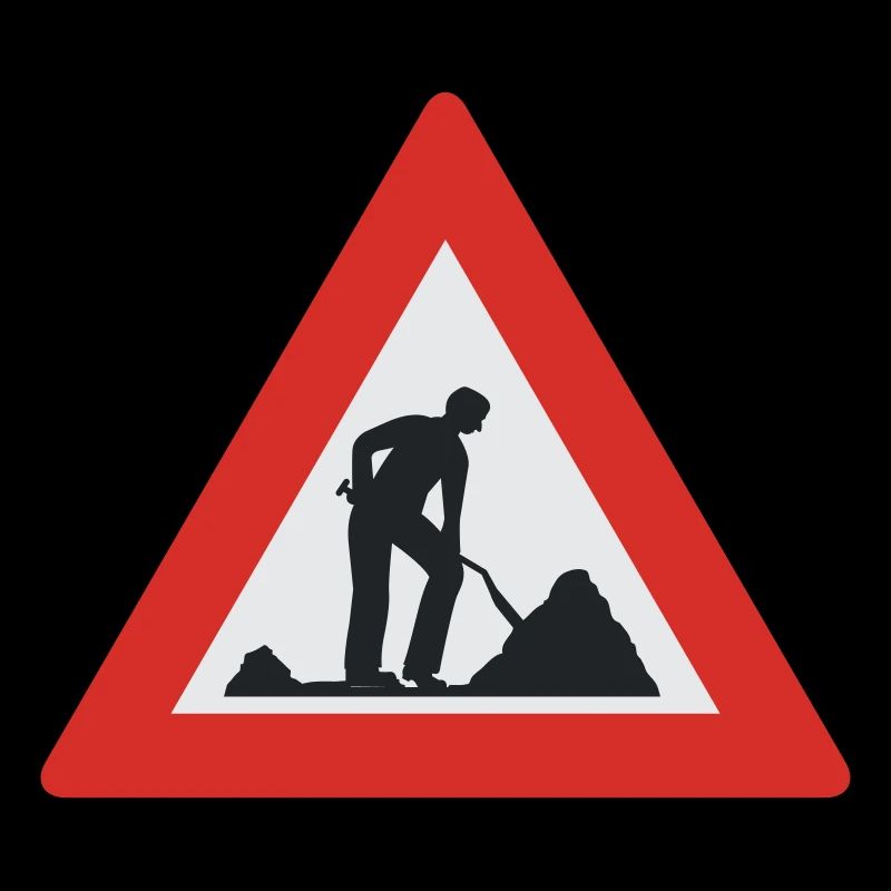 Men at Work warning