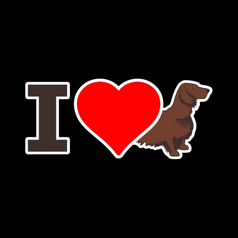 J'AIME teckel Langhaar DACKEL iloveteckel