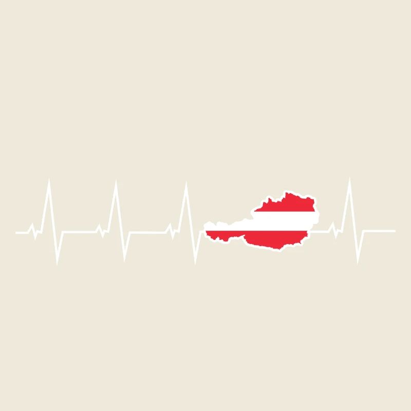 J’aime Autriche - battement de coeur