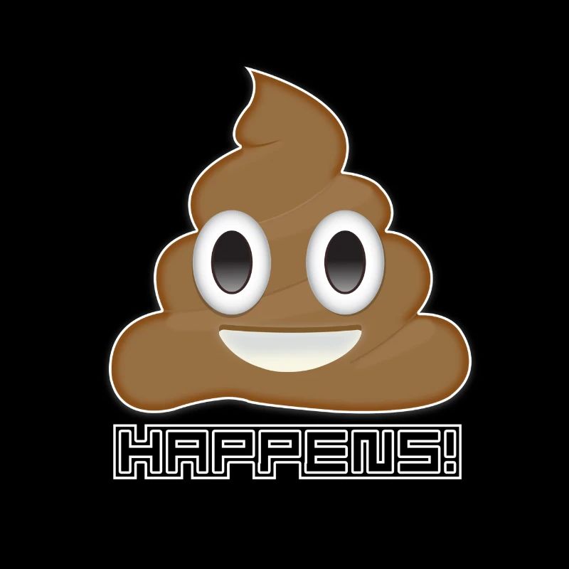 Emoji Poo passiert lustiger Witz