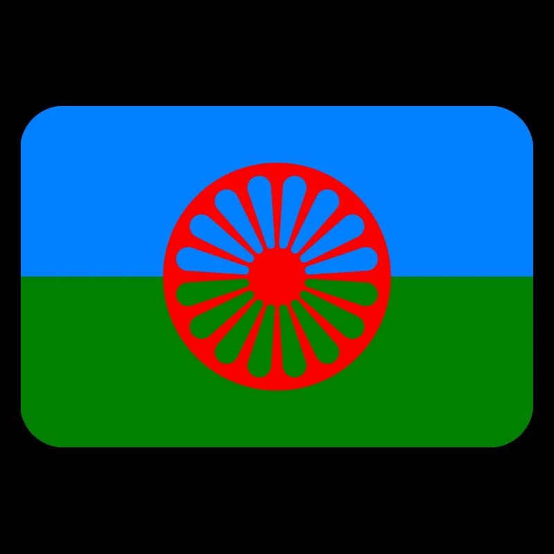 ROMANI FLAG round corner 400 dpi