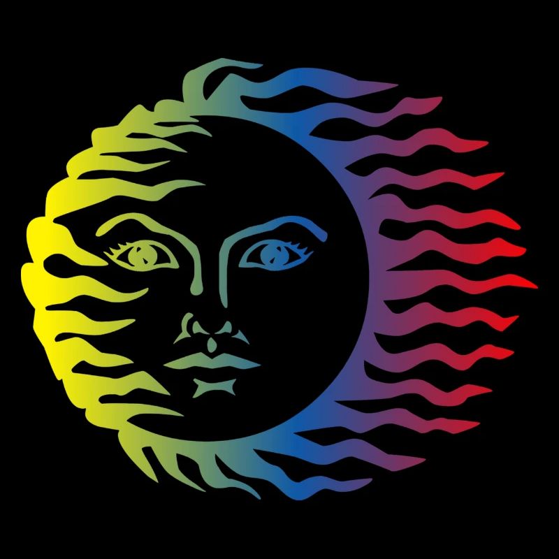 Sonne Symbol bunt