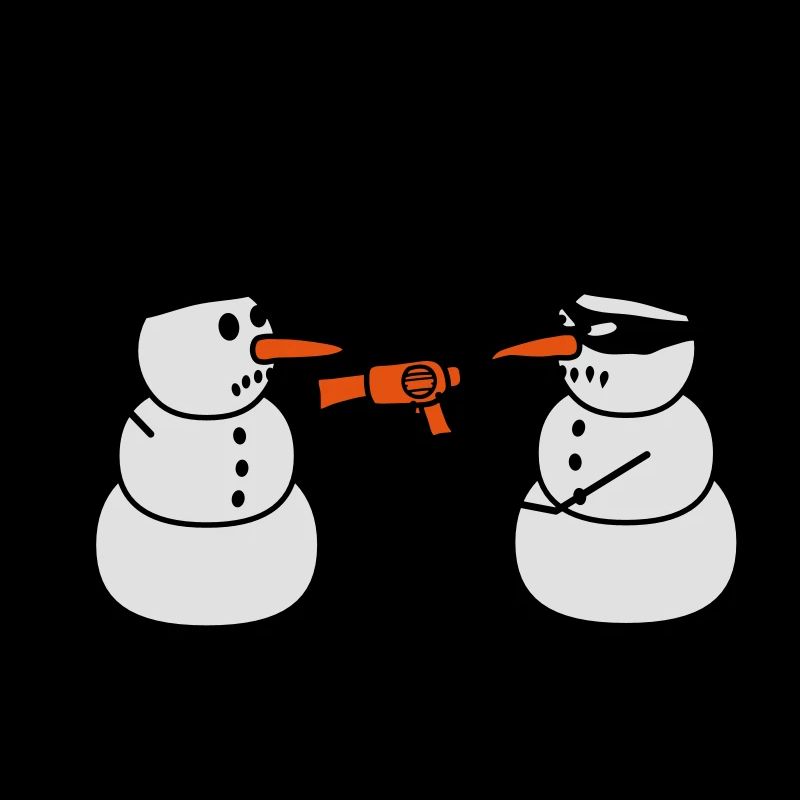 Evil Snowman Raid Robber Sèche-cheveux Funny Robbery