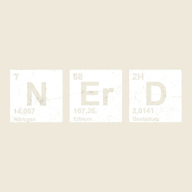 Nerd vintage Periodensystem der Elemente