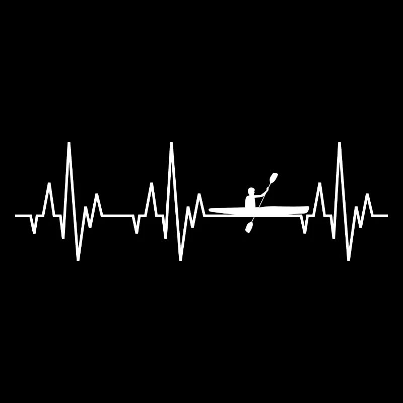 Heartbeat ECG Canoeing Canoë Bateau à rames