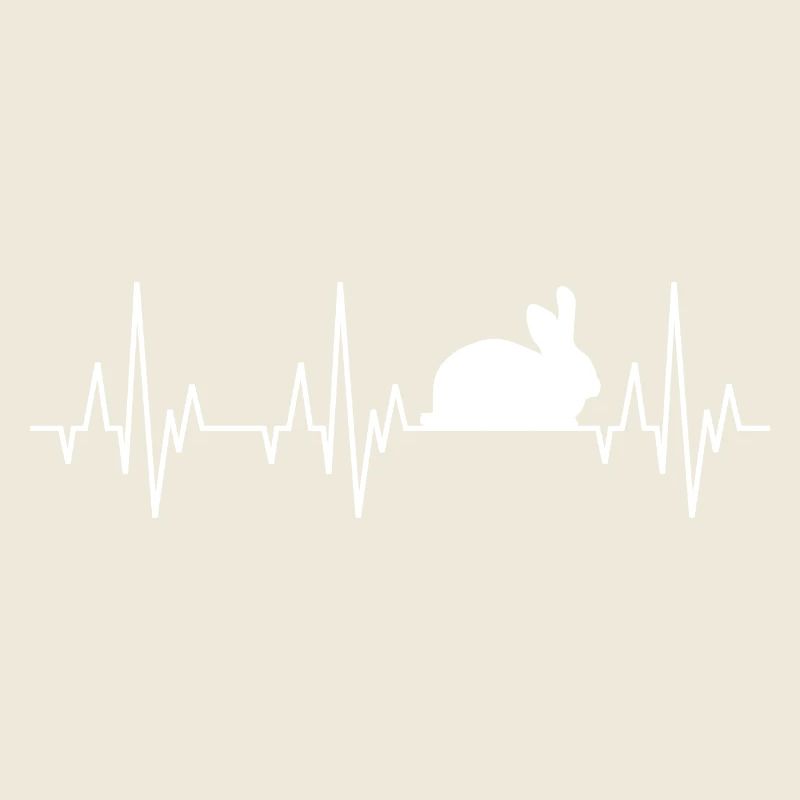 Heartbeat ECG rabbit rabbit rabbits bunny