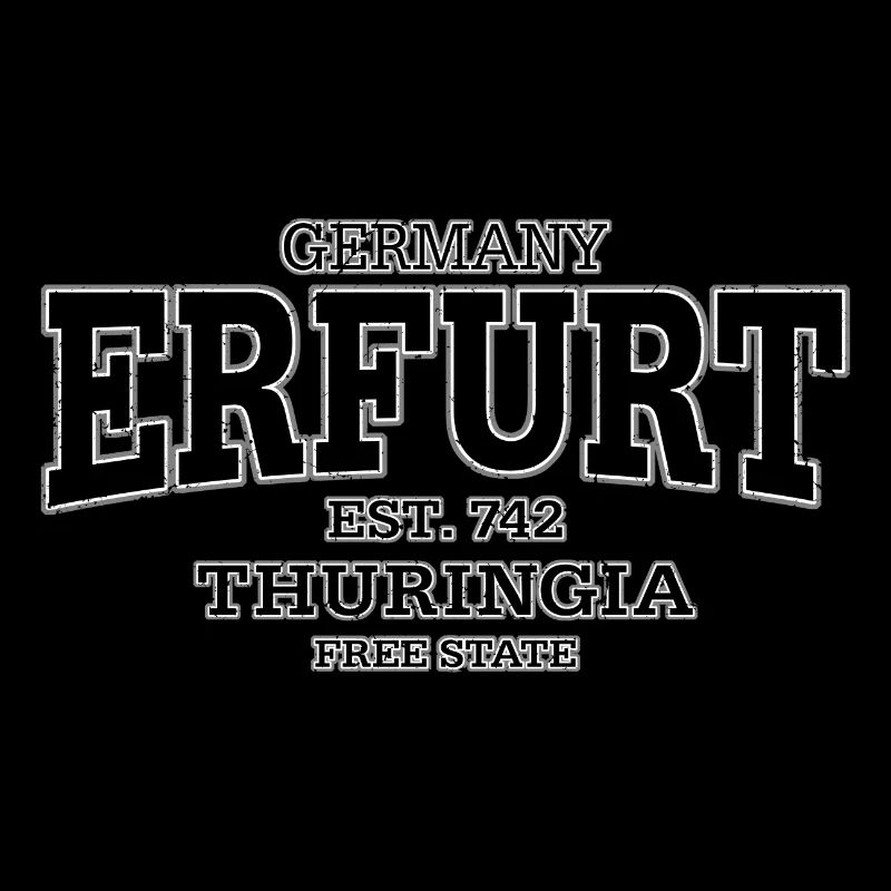 Erfurt Thuringia (black oldstyle)