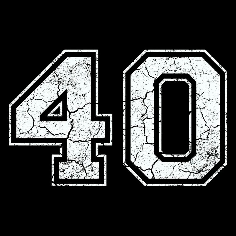 40 dans blanc in Used Look