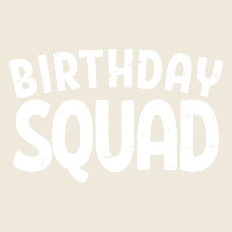 Birthday Squad Matching Gruppe Geburtstagsfeier Geschenk