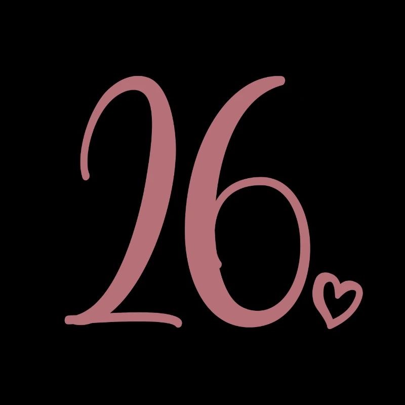 Mignon numéro 26, 26 ans, cadeau de 26e anniversaire