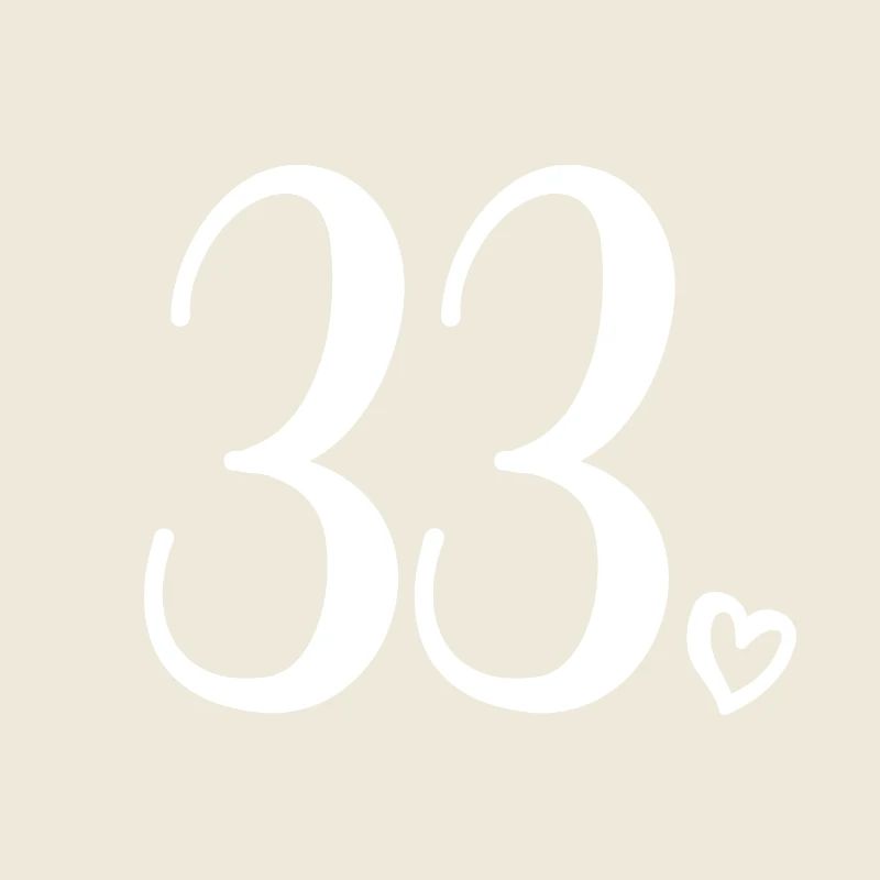 Mignon numéro 33, 33 ans, cadeau de 33e anniversaire