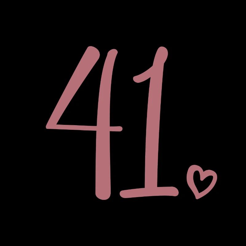 Cute Number 41, 41 Years Old, 41st Birthday Gift