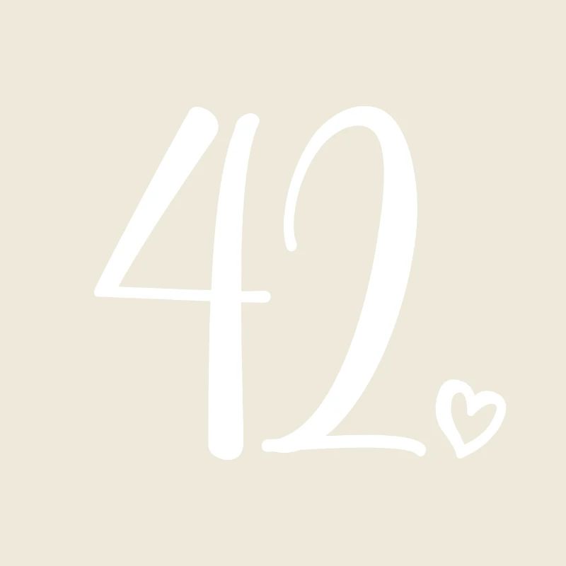 Mignon numéro 42, 42 ans, cadeau de 42e anniversaire