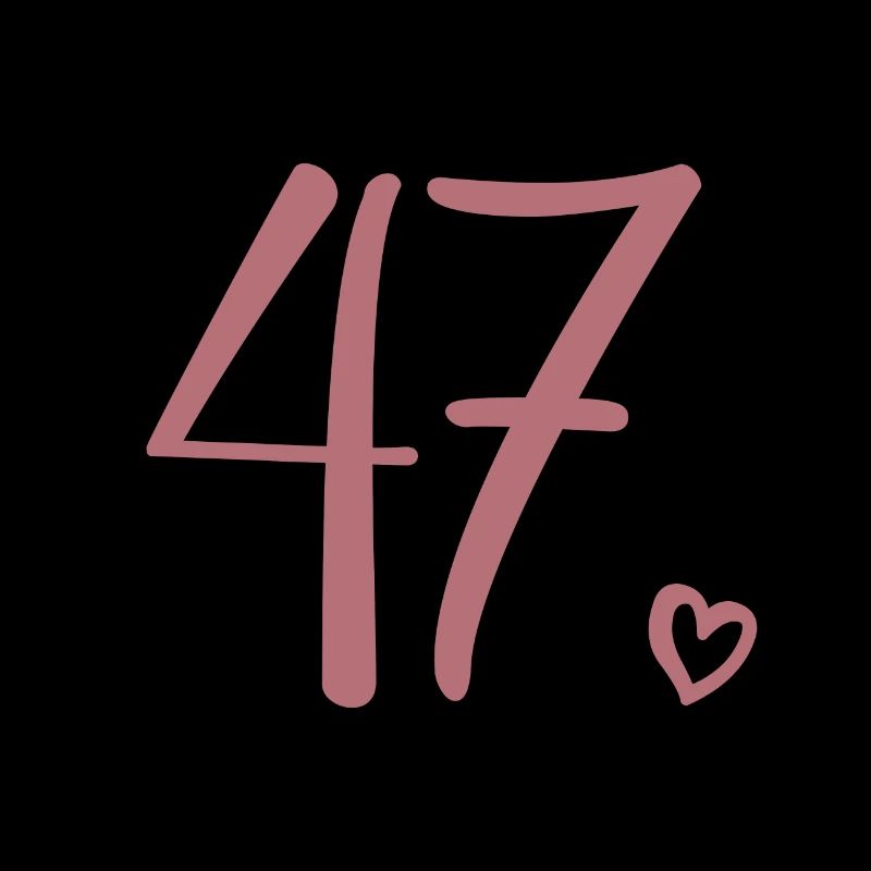 Mignon numéro 47, 47 ans, cadeau de 47e anniversaire