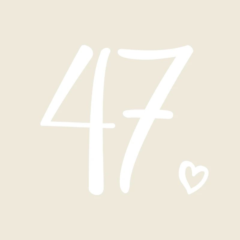 Mignon numéro 47, 47 ans, cadeau de 47e anniversaire