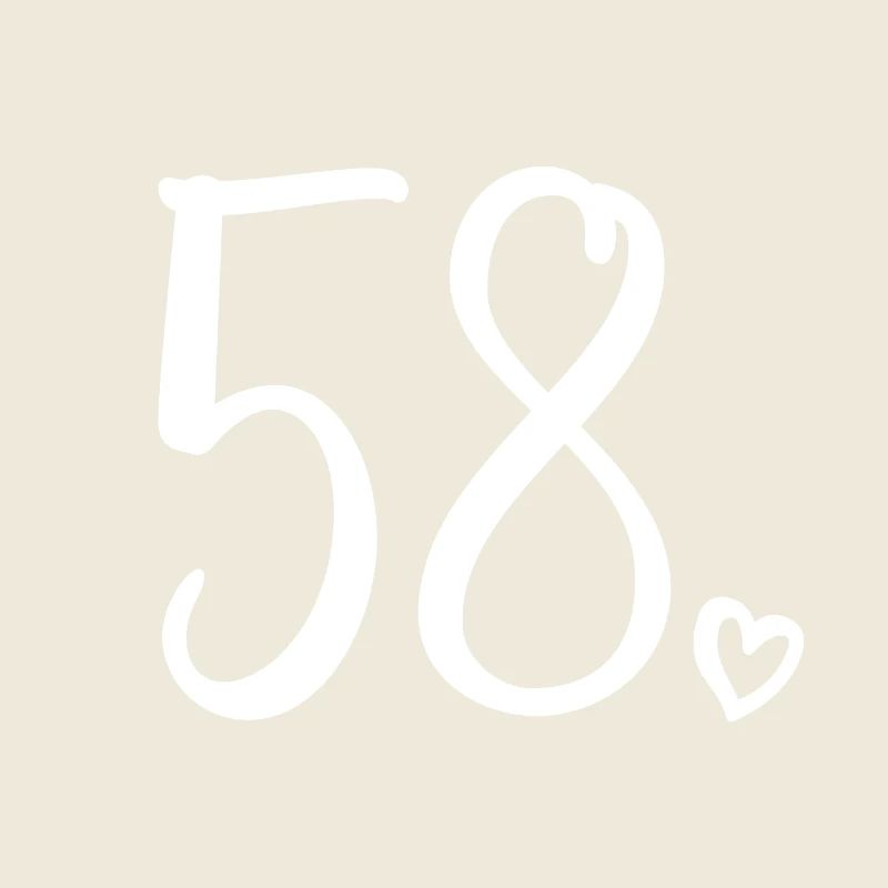 Mignon numéro 58, 58 ans, cadeau de 58e anniversaire
