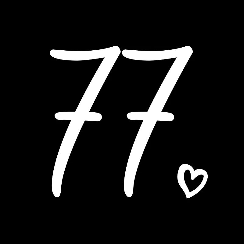Mignon numéro 77, 77 ans, cadeau de 77e anniversaire