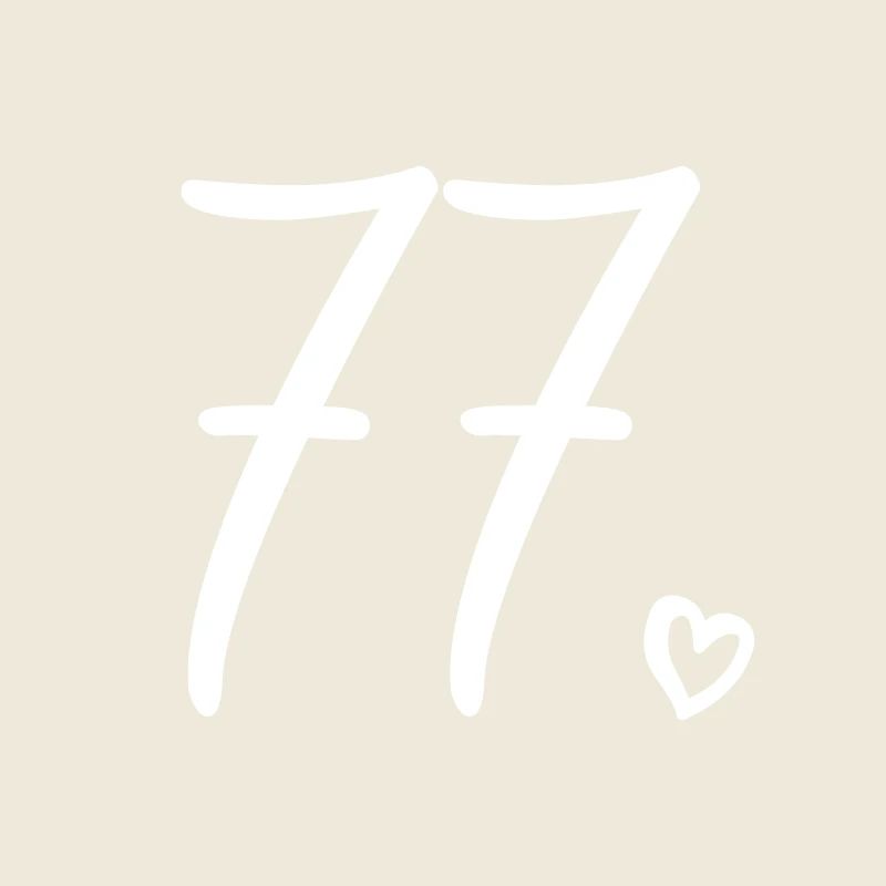 Mignon numéro 77, 77 ans, cadeau de 77e anniversaire