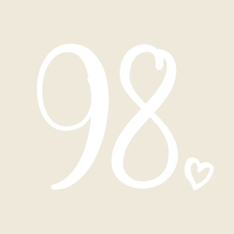 Mignon numéro 98, 98 ans, cadeau de 98e anniversaire