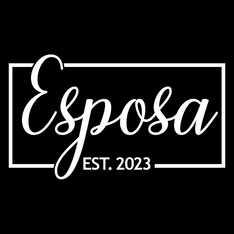 Esposa Est. 2023 Ehefrau wird Braut Paar Hochzeit