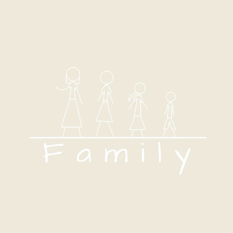 Strichmännchenfamilie