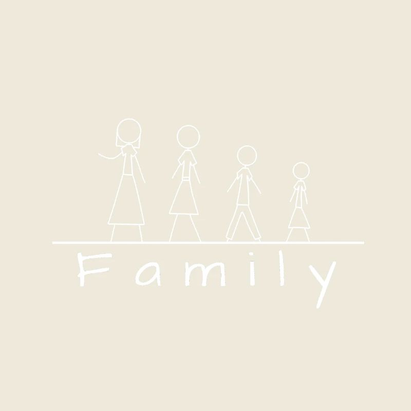 Strichmännchenfamilie