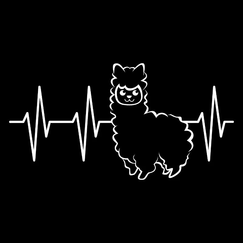 pulse heartbeat alpaca ekg alpacas cute animals