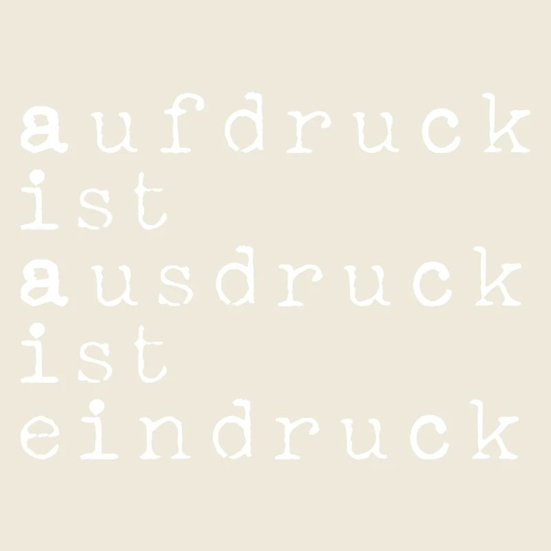 L’empreinte, c’est l’expression, c’est l’impression, le jeu de mots blanc