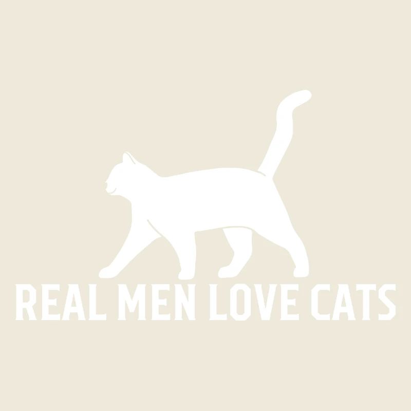 Echte Männer lieben Katzen