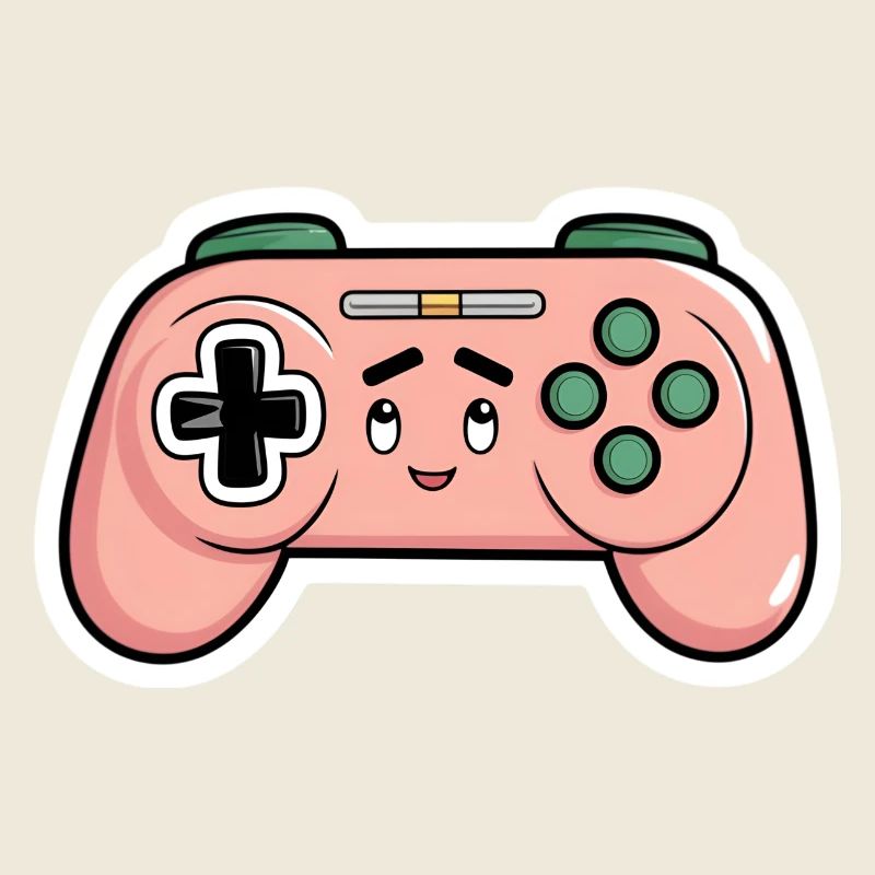 Gamer Zocker Controller Gaming süß Comic Geschenk