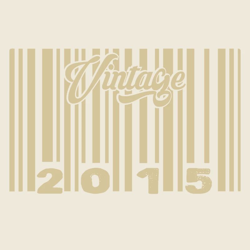 vintage 2015 Code barre 2015: Année 2025.