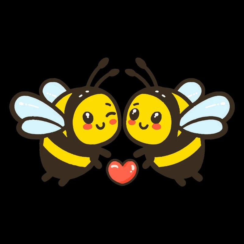 Bee Couple Love Valentine's Day