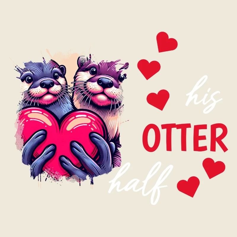 Otter half liebe geschenk