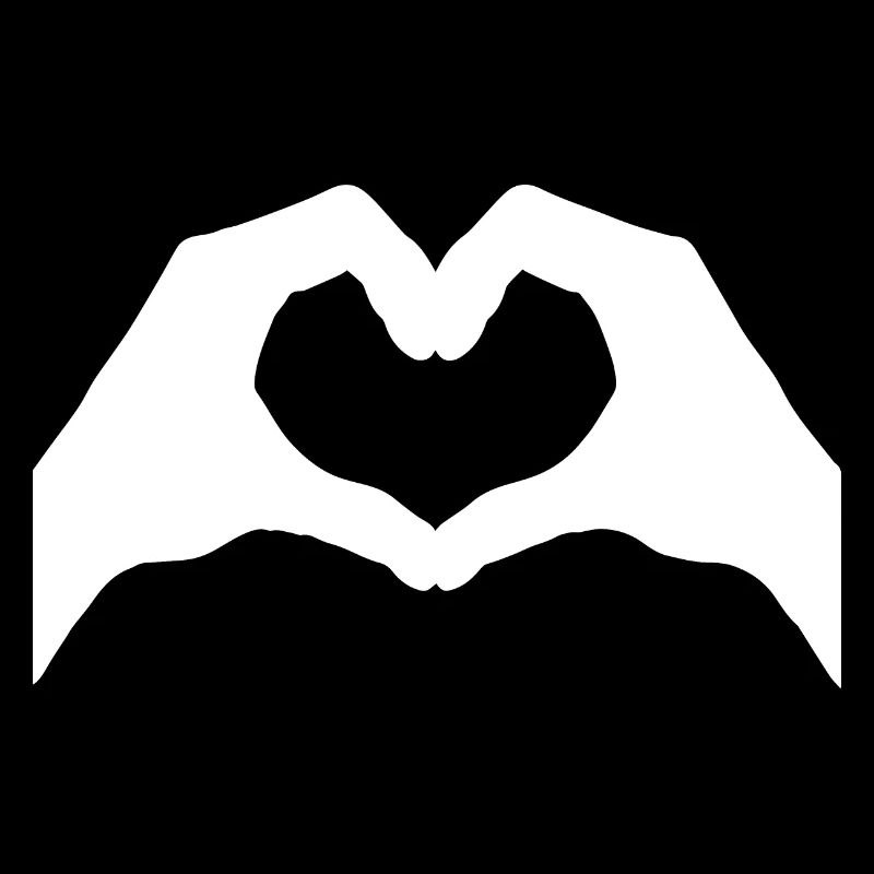 Coeur Signe de la main Coeur Geste de la main
