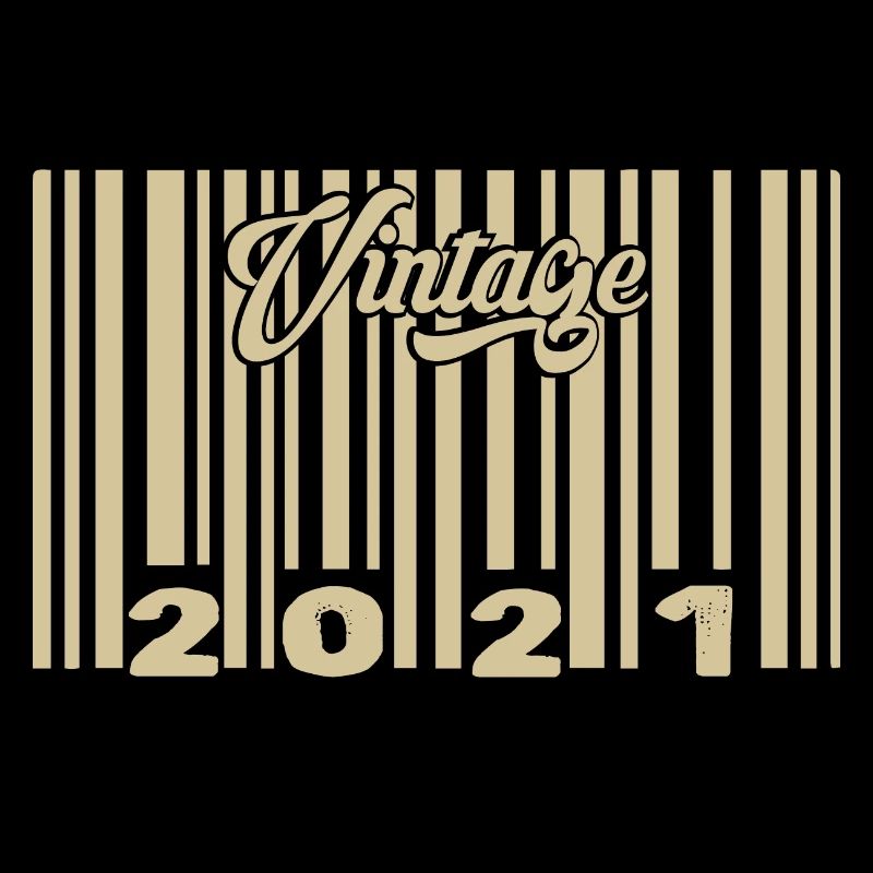 vintage 2021 Code barre 2021: Année 2025.